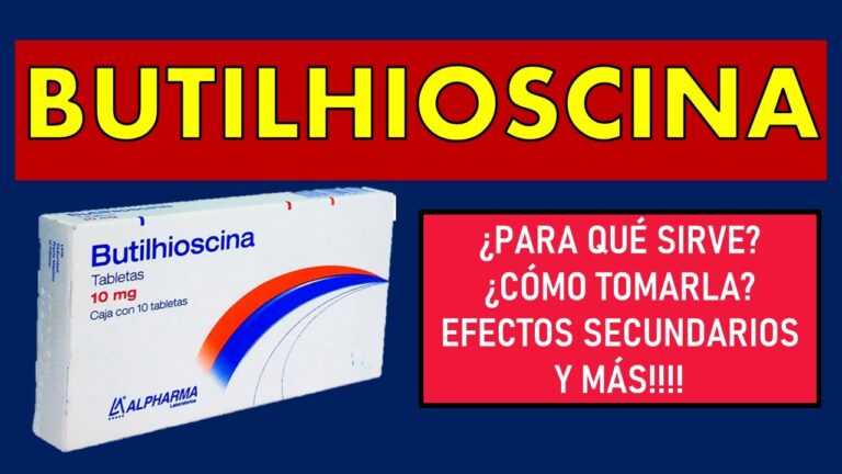 Para que sirve la butilhioscina tabletas de 10 mg: usos y dosis