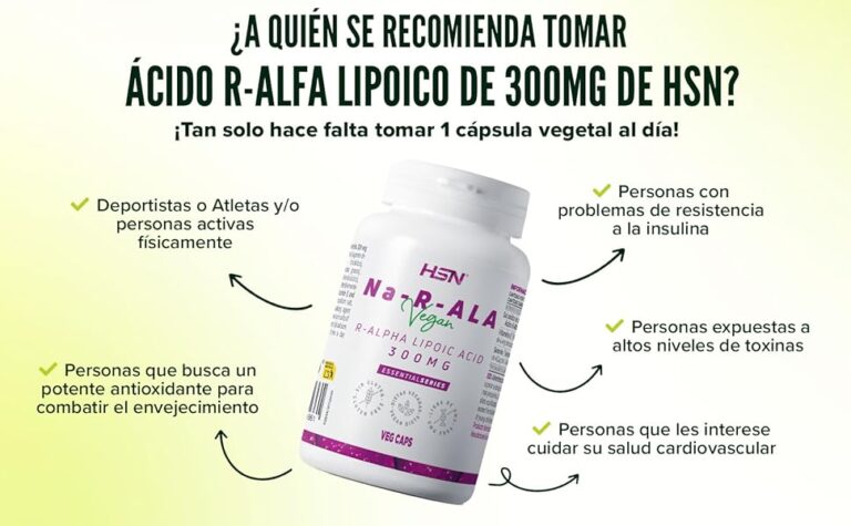 Ácido alfa lipoico como tomarlo: dosis y recomendaciones