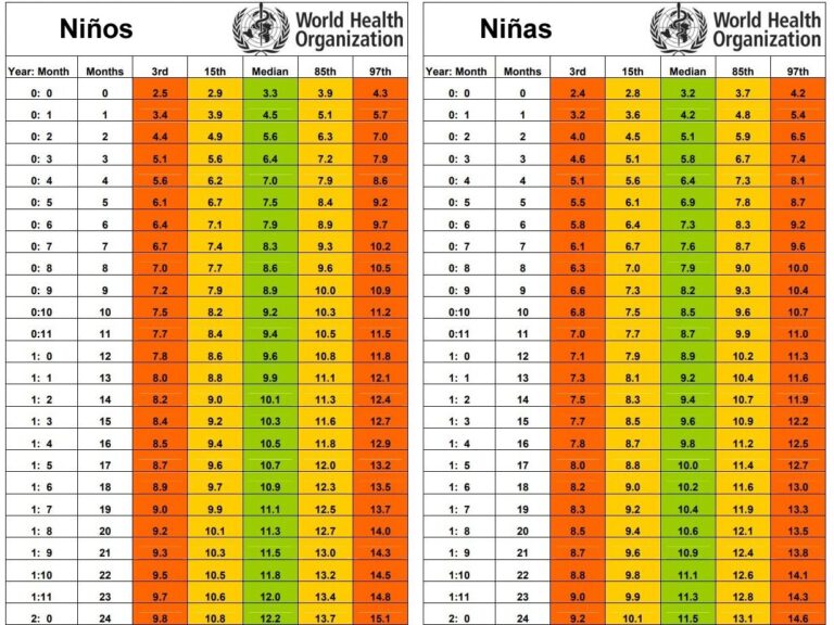 Peso ideal en bebés: guía por edad y talla