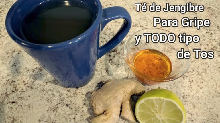 Té de jengibre para la tos y gripe: preparación fácil